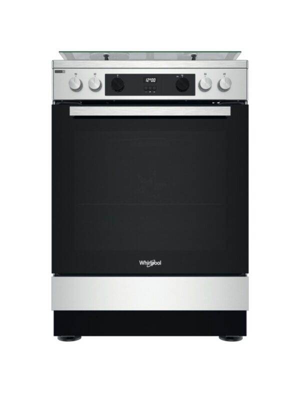Cucina WHIRLPOOL 4 Fuochi a Gas Forno Elettrico 60 x 60 cmInox/Nero WS68G8CHX/E