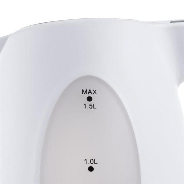 Bollitore TRISTAR 1,5 Litri potenza 2000W colore Bianco cod: WK-1324 - immagine 4