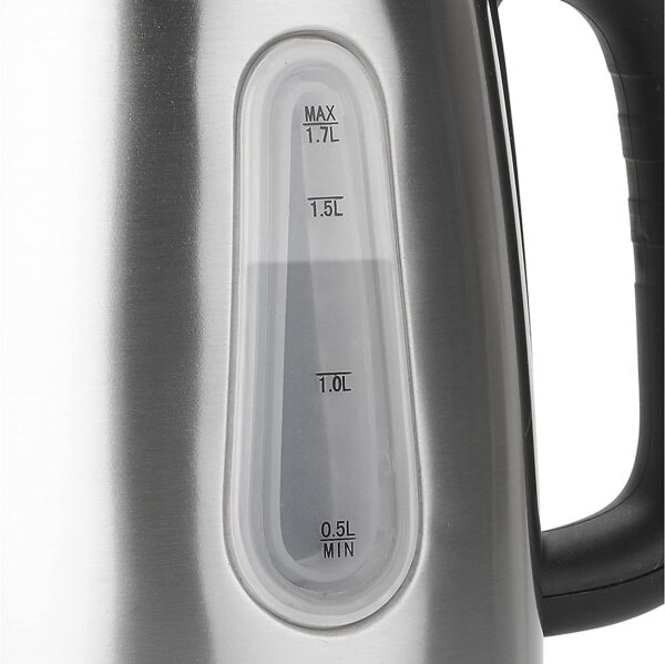 Bollitore TRISTAR 1,7 Litri potenza 2200W colore Acciao inox/nero cod: WK-3373 - immagine 4