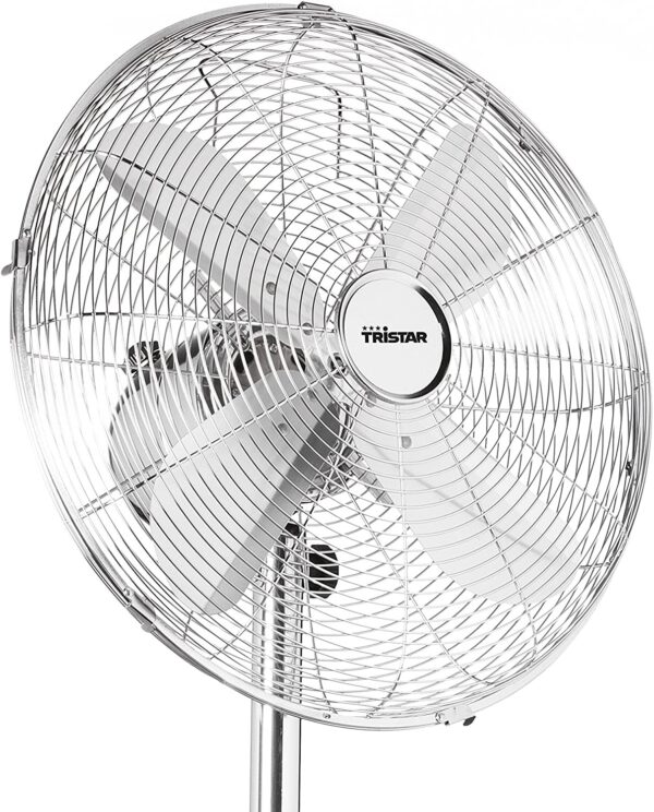 Ventilatore a Piantana TRISTAR potenza 50 W, 18/8 Stainless colore Argento cod: VE-5951 - immagine 2