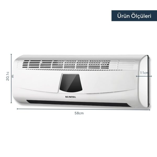 Termoventilatore KUMTEL a parete 2000 Watt cod: HDM-02 - immagine 2