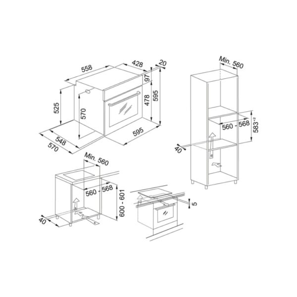 Forno FRANKE da Incasso 71Lt Multifunzione Ventilato inox FSL86HXS - immagine 2