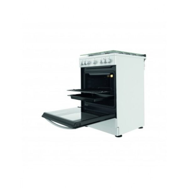 Cucina INDESIT 4 Fuochi Forno Elettrico ventilato grill 60x60 Bianca IS67G4PHW/E - immagine 2
