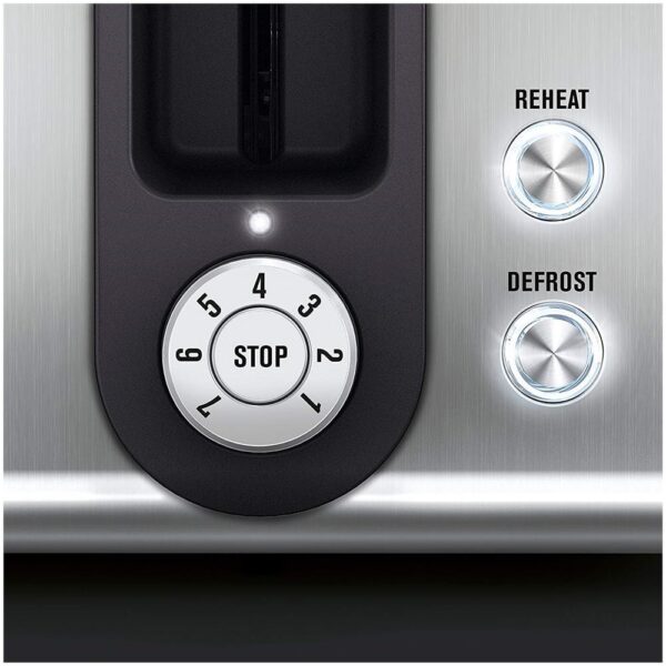Tostapane ELECTROLUX potenza 850W colore acciaio Inox/Rosso cod: EAT7700R - immagine 3