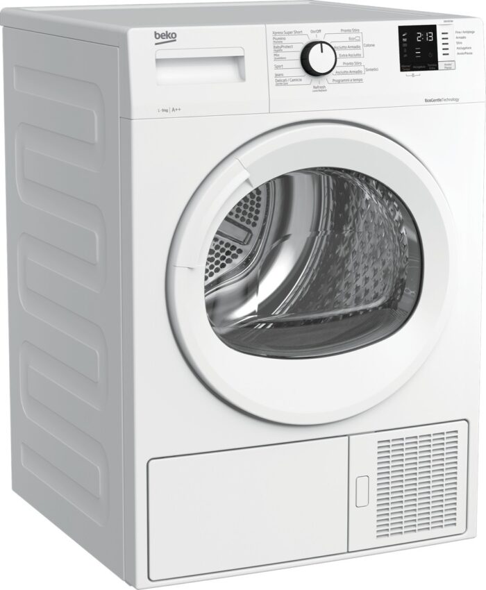 Asciugatrice BEKO 9 Kg Classe A++ Pompa di calore DRX923W