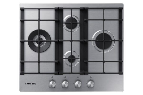 Piano Cottura SAMSUNG a gas 4 Fuochi 60 cm Colore Acciaio Inox/Ghisa cod: NA64H3031BS