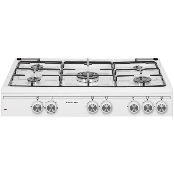 Cucina SCHAUB LORENZ 5 Fuochi a Gas Forno a gas 90x60cm Bianco SS590GEW - immagine 2