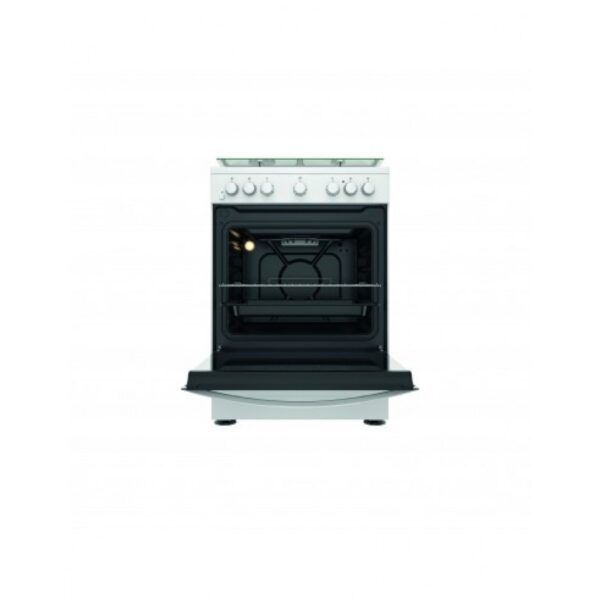 Cucina INDESIT 4 Fuochi Forno Elettrico ventilato grill 60x60 Bianca IS67G4PHW/E - immagine 3