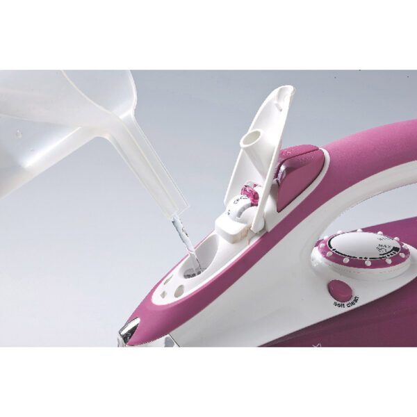 Ferro da stiro ARIETE Piastra acciaio inox 2200 Watt colore Rosa cod: ARI6215 - immagine 3