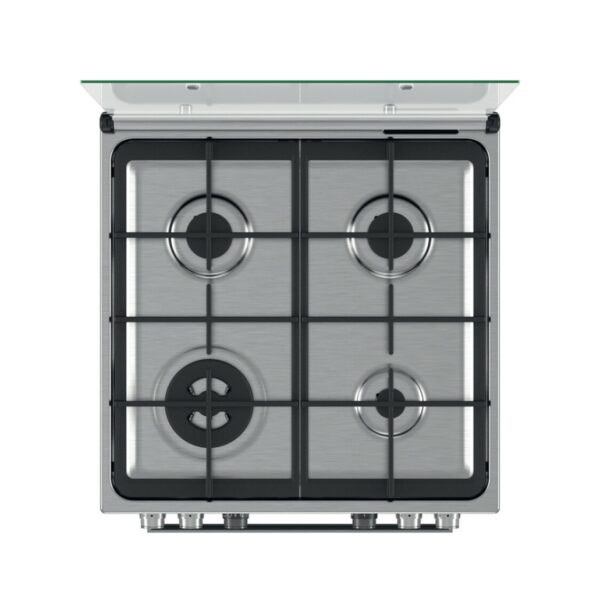 Cucina WHIRLPOOL 4 Fuochi a Gas Forno Elettrico 60 x 60 cmInox/Nero WS68G8CHX/E - immagine 3