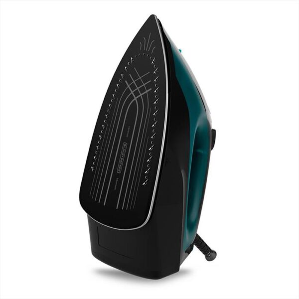 Ferro da stiro BLACK&DECKER Piastra in ceramica 2400 Watt colore Nero/Smeraldo cod: BXIR2403E - immagine 4