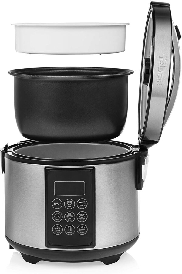 Cuoci Riso TRISTAR Multicooker 1,5 LT, potenza 500W colore Acciaio Inox cod: RK-6132 - immagine 2