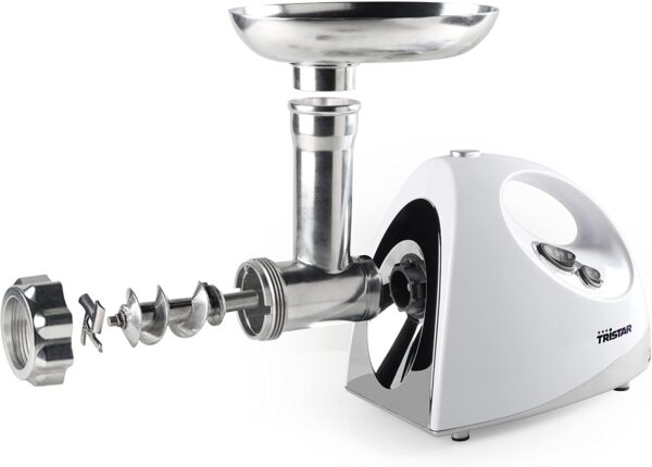 Tritacarne TRISTAR potenza 1200W e 3 lame a disco in acciaio inox Cod: VM-4210 - immagine 3