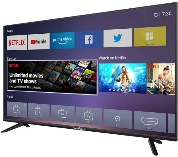Smart TV SMART TECH 43" UHD 4K Wi-Fi (DVB-T2 / T/C / S2 / S, Colore Nero cod: SMT43F30UV2M1B1 - immagine 2