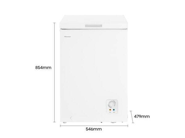 Congelatore Orizzontale HISENSE Classe F Capacità 95 Lt Colore Bianco FT125D4AWE - immagine 4