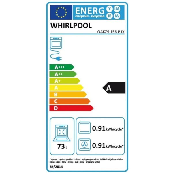 Forno WHIRLPOOL Incasso Autopulente Capacità 73Lt Multif. Ventilato Inox OAKZ9156PIX - immagine 4
