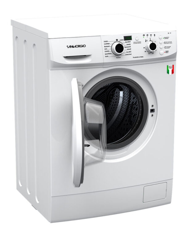 Lavatrice SANGIORGIO Standard 7 Kg Classe D Centrifuga 1000 giri SES710D - immagine 3