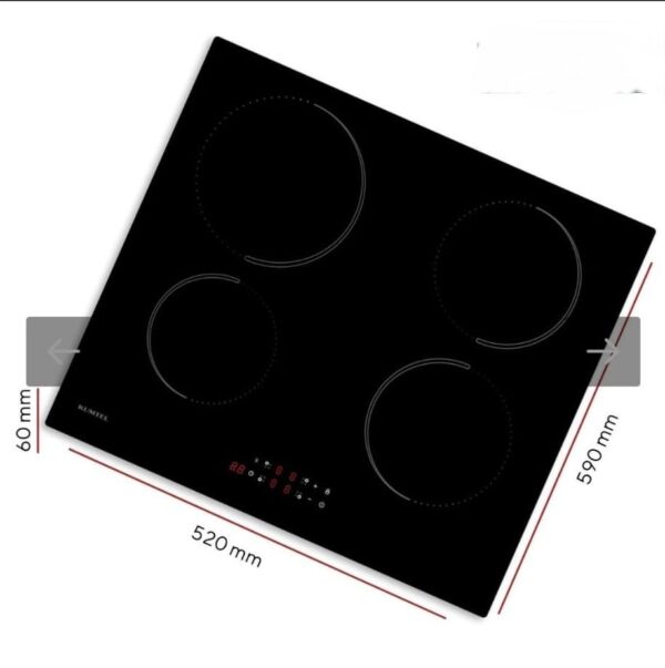 Piano Cottura KUMTEL a induzione 4 Fuochi 60 cm Colore vetro nero HI6-4TB - immagine 2