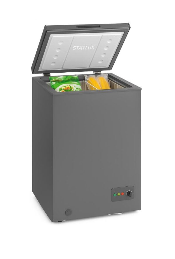 Congelatore STAYLUX a Pozzetto 137 Litri classe E colore Vetro/nero  BD-150N
