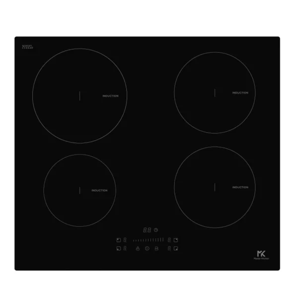 Piano Cottura MASTER KITCHEN a induzione 4 Fuochi 60 cm Colore vetro nero MKHI 64 E BK