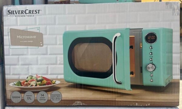 Microonde SILVER CREST Capacità 17 Litri Potenza  Watt Colore Verde cod: 302859